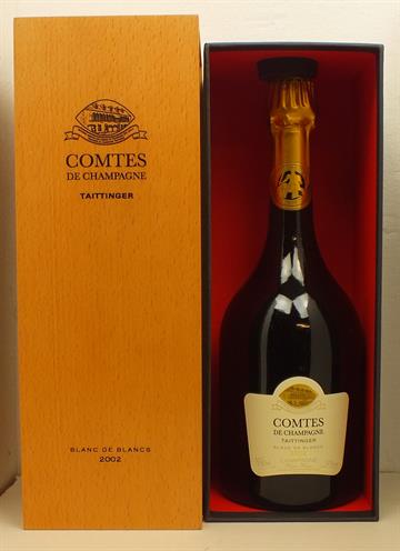 Taittinger Comtes de  Champagne Blanc de blancs 2002 75cl giftbox