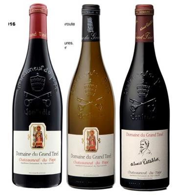 Domaine du Grand Tinel Chateauneuf smagekasse 2016 3x75cl