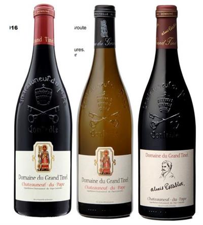 Domaine du Grand Tinel Chateauneuf smagekasse 2016 3x75cl